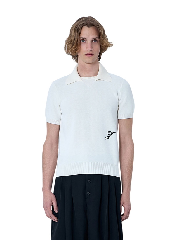 Photo: Jacquemus Ribbed Collar Knit Polo