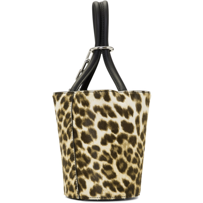 Alexander Wang Multicolor Leopard Mini Roxy Bucket Bag