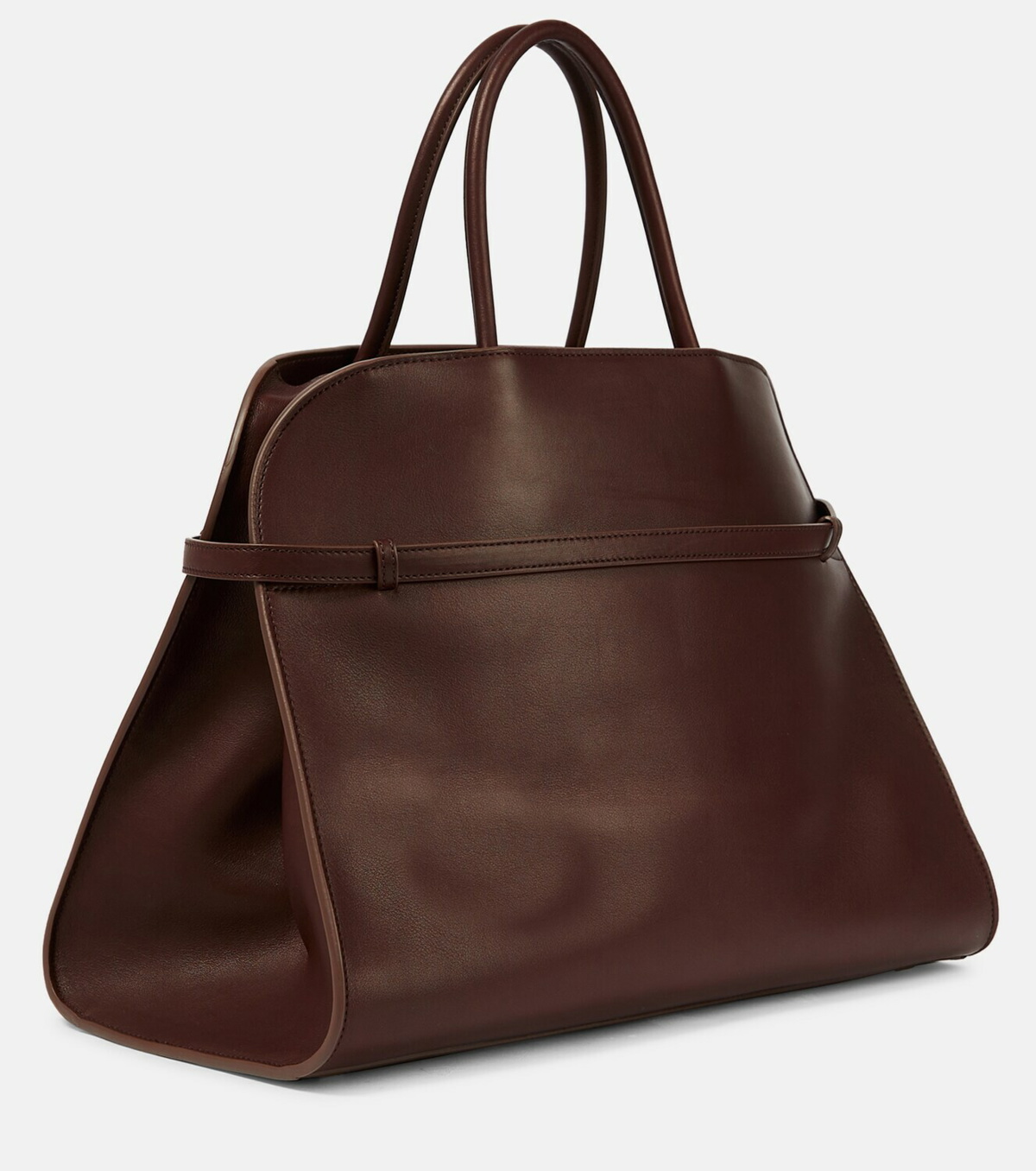 The Row Leather Margaux 15 Top-Handle Bag