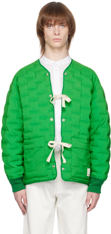 Photo: Emporio Armani Green Quilted Down Jacket