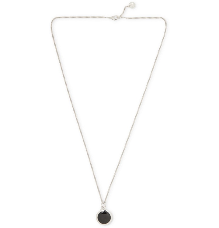 Photo: A.P.C. - Silver-Tone and Enamel Necklace - Silver