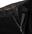 Tod's - Black Slim-Fit Cotton-Velvet Suit Trousers - Black