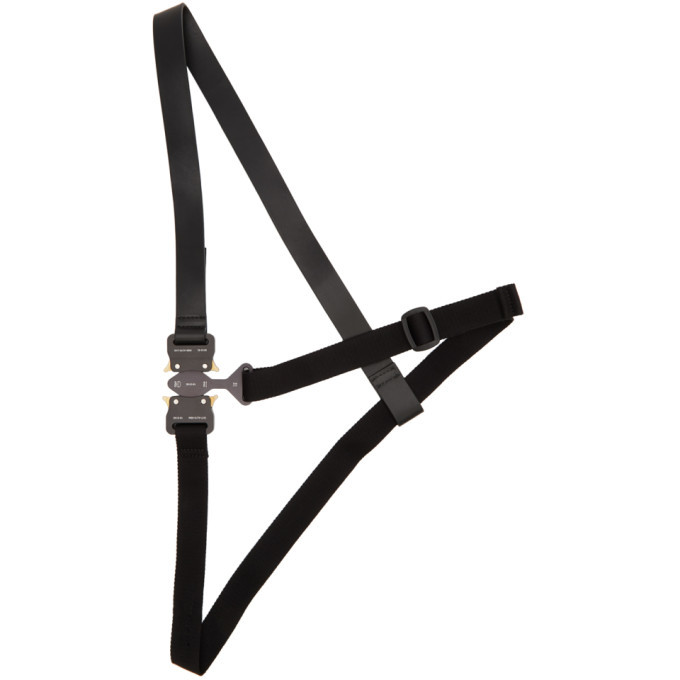 1017 ALYX 9SM Black Rollercoaster Tri-Buckle Harness Belt 1017