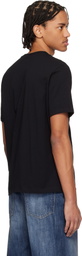 Hugo Black Logo Cotton Jersey T-shirt