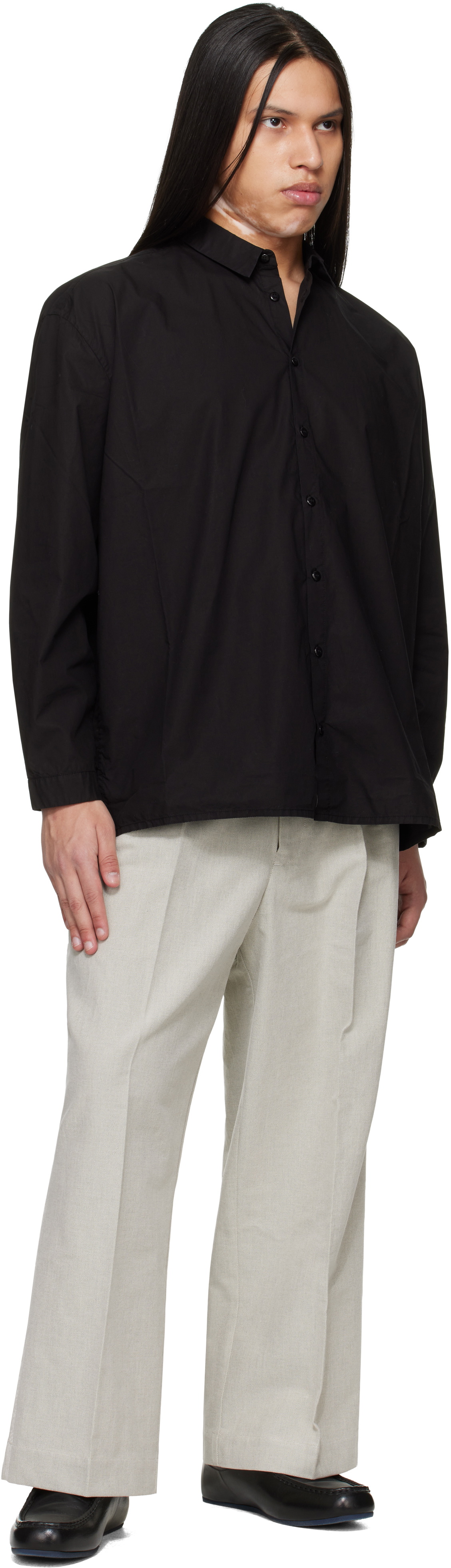 Toogood Black 'The Draughtsman' Shirt