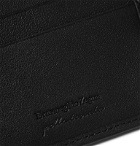 Ermenegildo Zegna - Pelle Tessuta Leather Cardholder - Black