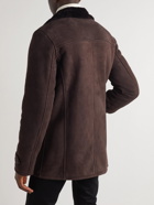 Richard James - Shearling Peacoat - Brown