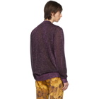 Dries Van Noten Purple Jaxson Metallic Cardigan