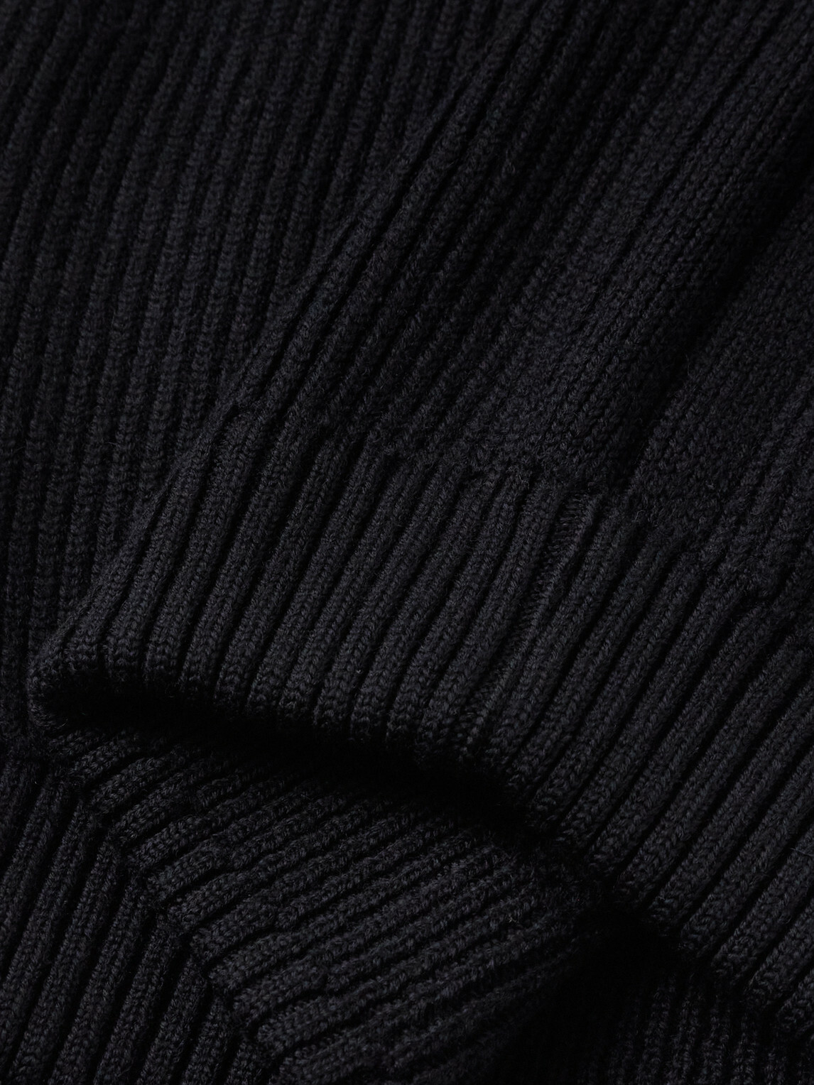 S.N.S. Herning - Virgin Wool Zip-Up Cardigan - Blue
