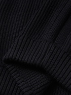 S.N.S. Herning - Virgin Wool Zip-Up Cardigan - Blue