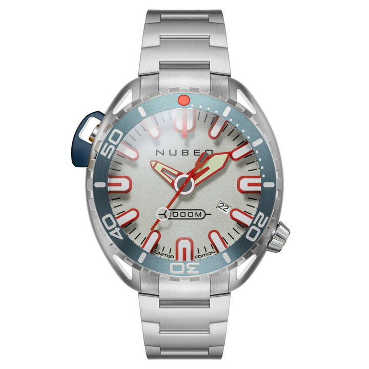 Photo: Nubeo Aluminaut Grey Dial Mens Watch NB-6115-77