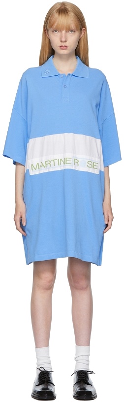 Photo: Martine Rose Blue Oversized Polo Dress