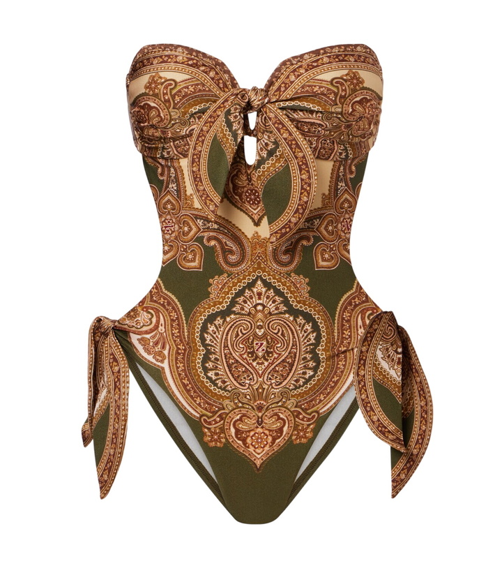 Photo: Zimmermann Mahon cutout printed swimsuit