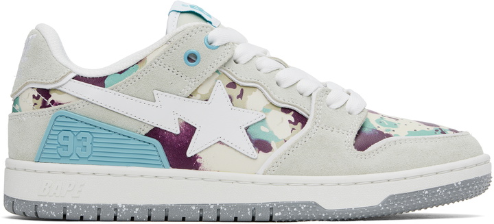 Photo: BAPE Gray 'BAPE' SK8 STA #3 M2 Sneakers