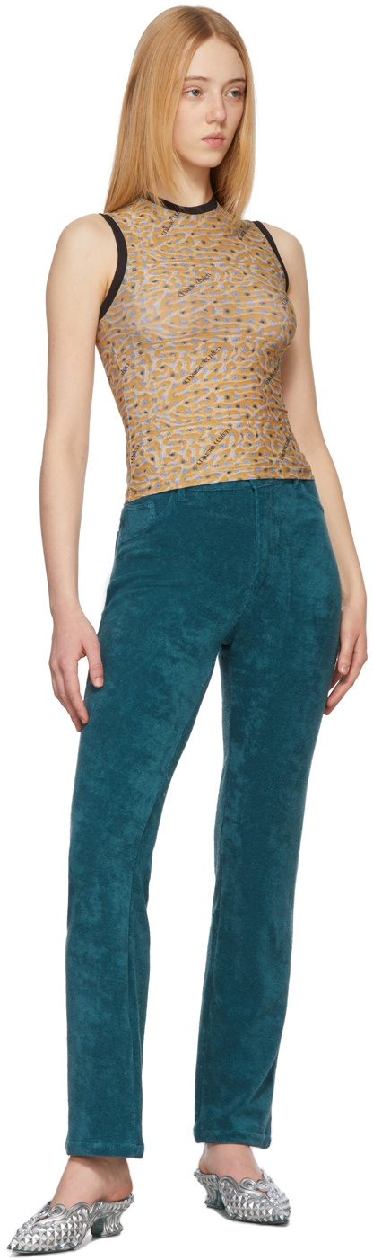 Maisie Wilen SSENSE Exclusive Green Mokumentary Trousers