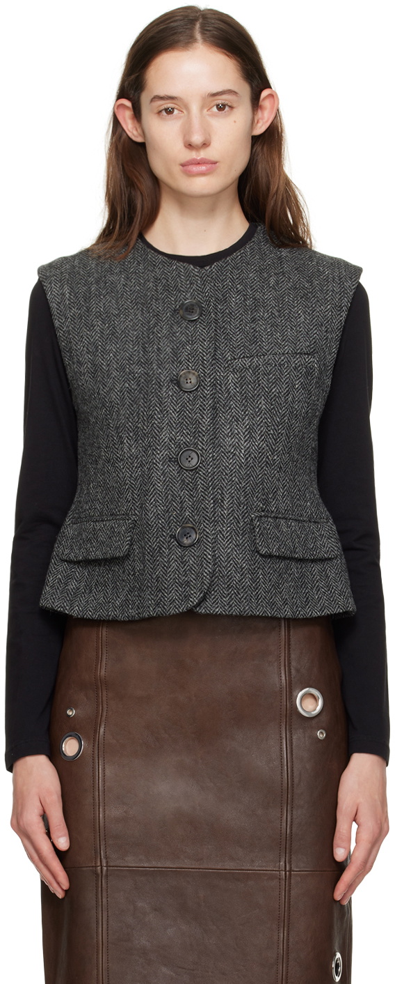 Saks Potts Gray Sisley Vest