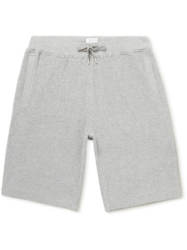 Photo: SUNSPEL - Cotton-Terry Drawstring Shorts - Gray