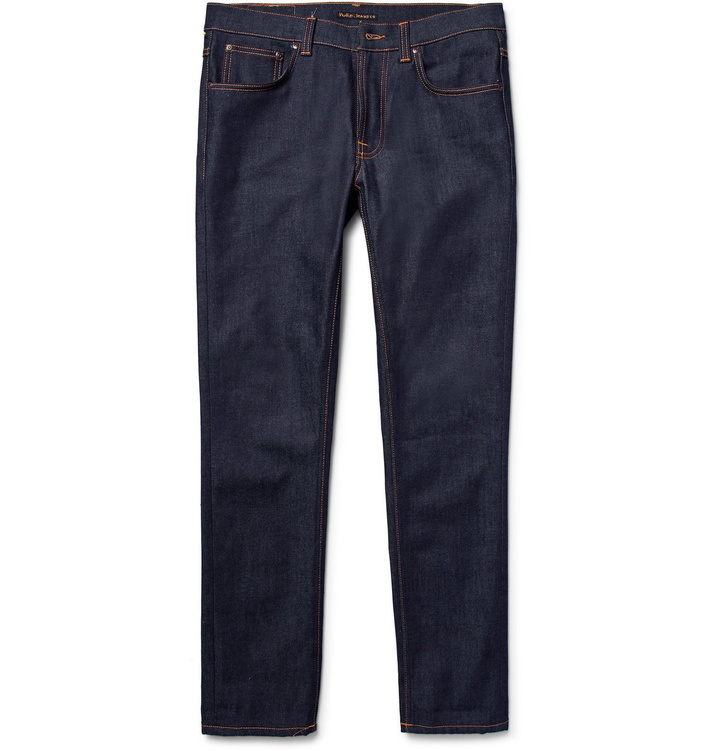 Photo: Nudie Jeans - Lean Dean Slim-Fit Dry Organic Denim Jeans - Blue