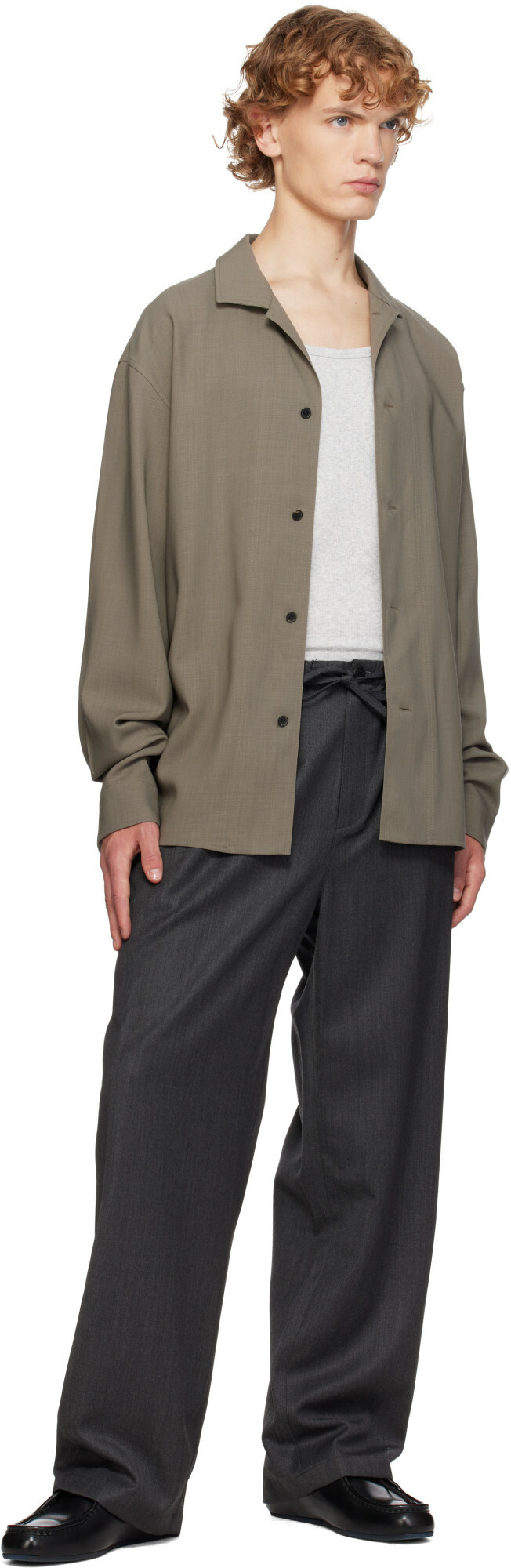 LE17SEPTEMBRE Gray Elasticized Easy Trousers