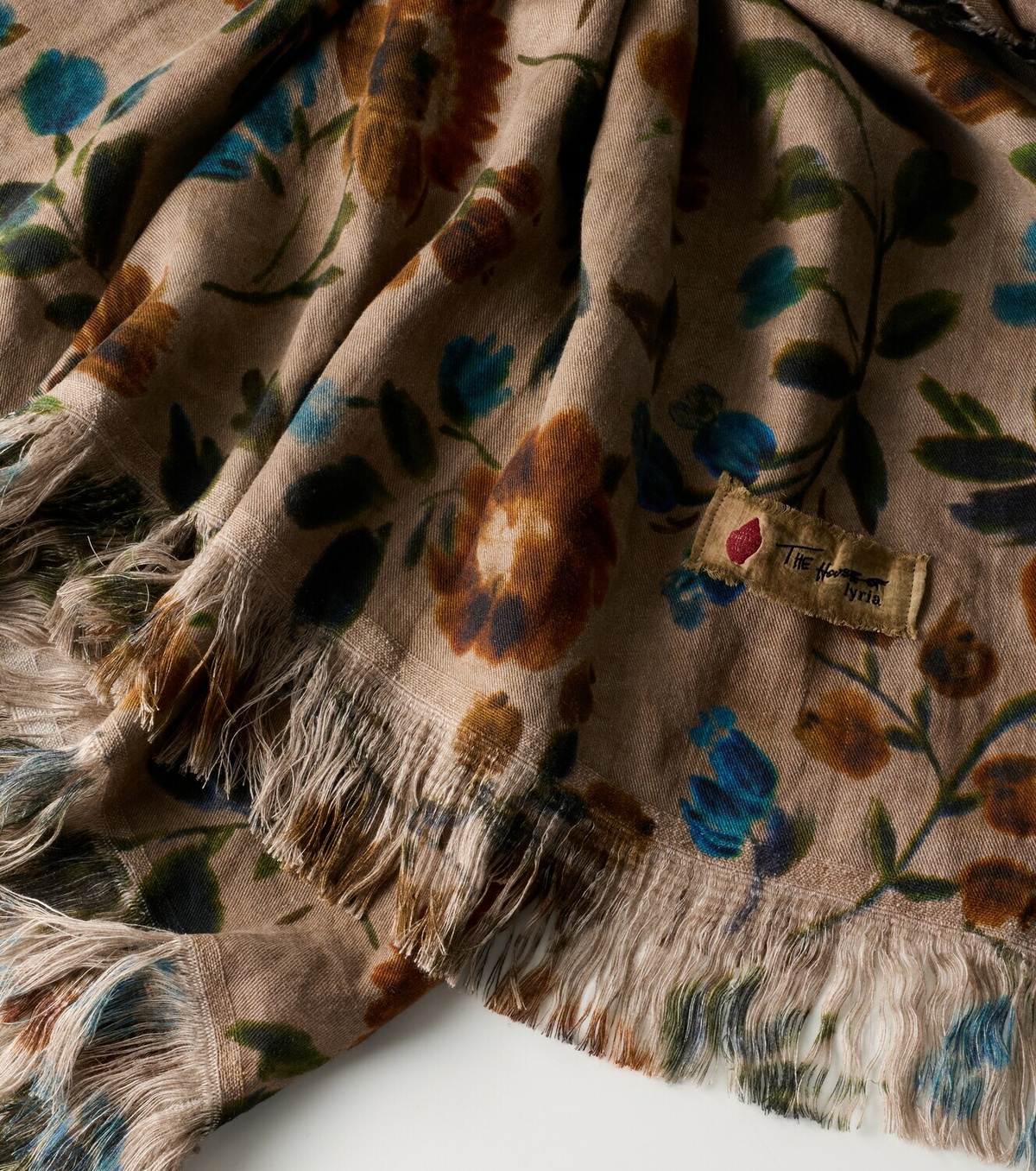 The House of Lyria Sollievo floral linen tablecloth