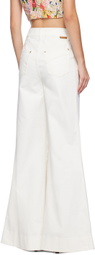 Zimmermann Off-White Matchmaker Palazzo Jeans