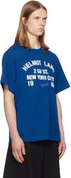 Helmut Lang Blue Varsity T-shirt
