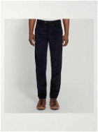 PRIVATE WHITE V.C. - Beatle Slim-Fit Corduroy Trousers - Blue