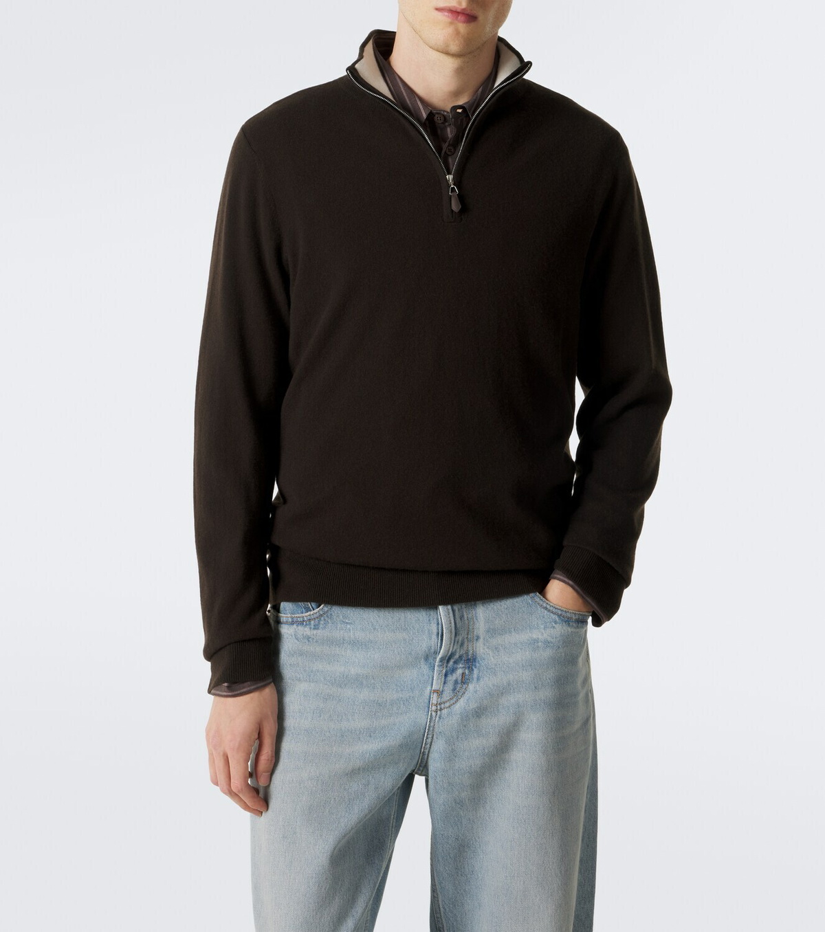 Arch4 Mr Fenchurch cashmere half-zip sweater