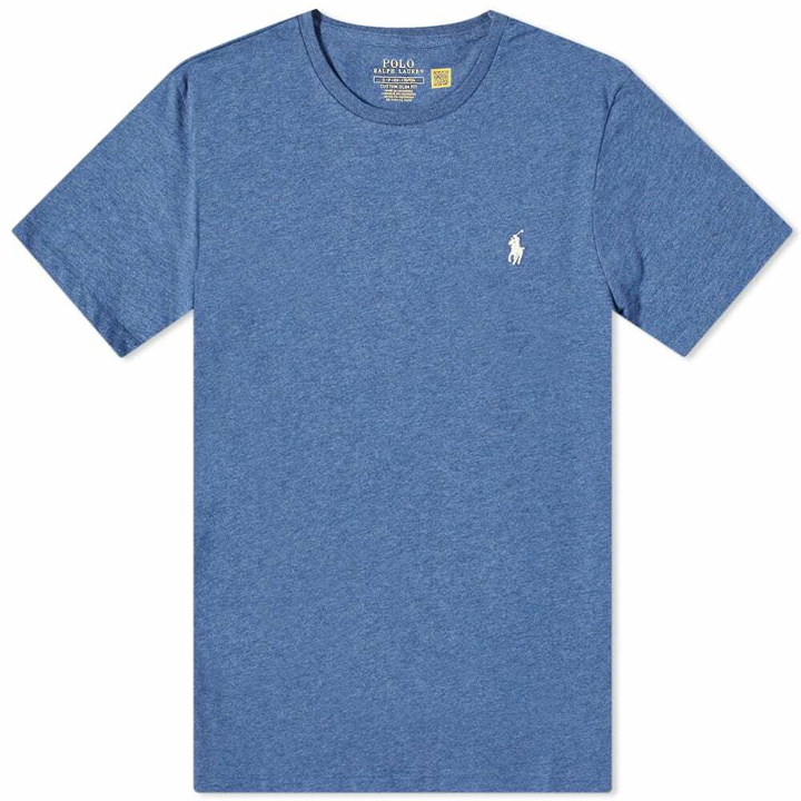 Photo: Polo Ralph Lauren Men's Custom Fit T-Shirt in Derby Blue Heather