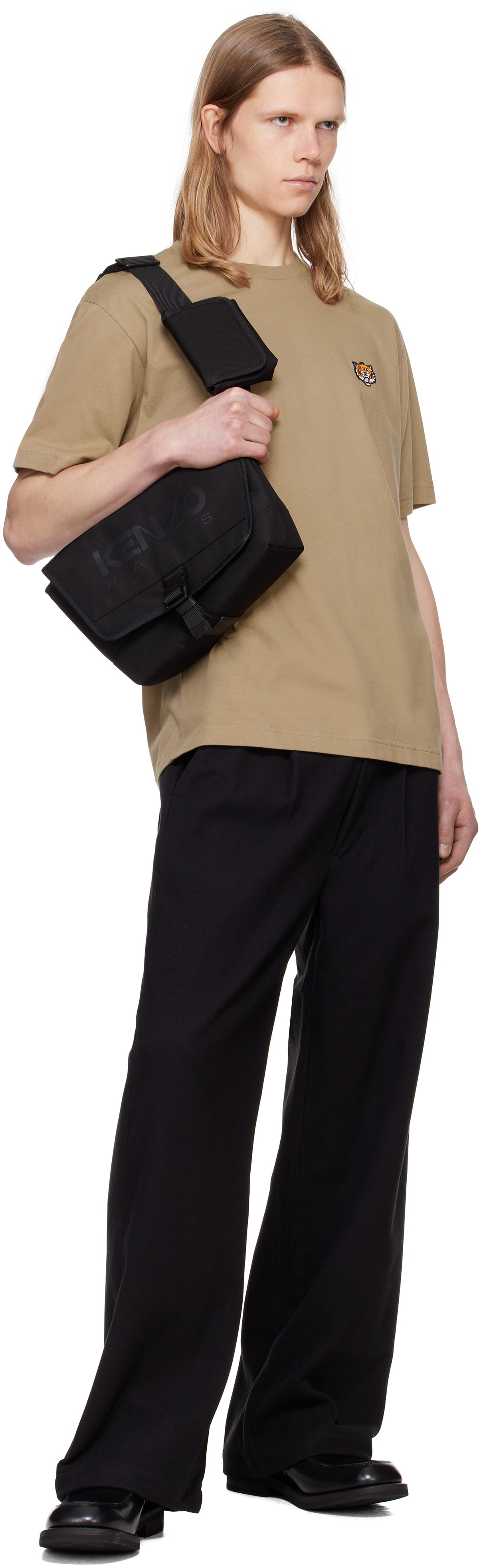 Kenzo Black Kenzo Paris 'KENZO 48' Small Belt Bag