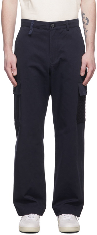 Photo: Missoni Navy Cotton Long Trousers