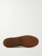 Officine Creative - Halo 001 Leather-Trimmed Suede Sneakers - Green