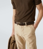 George Cleverley Suede belt
