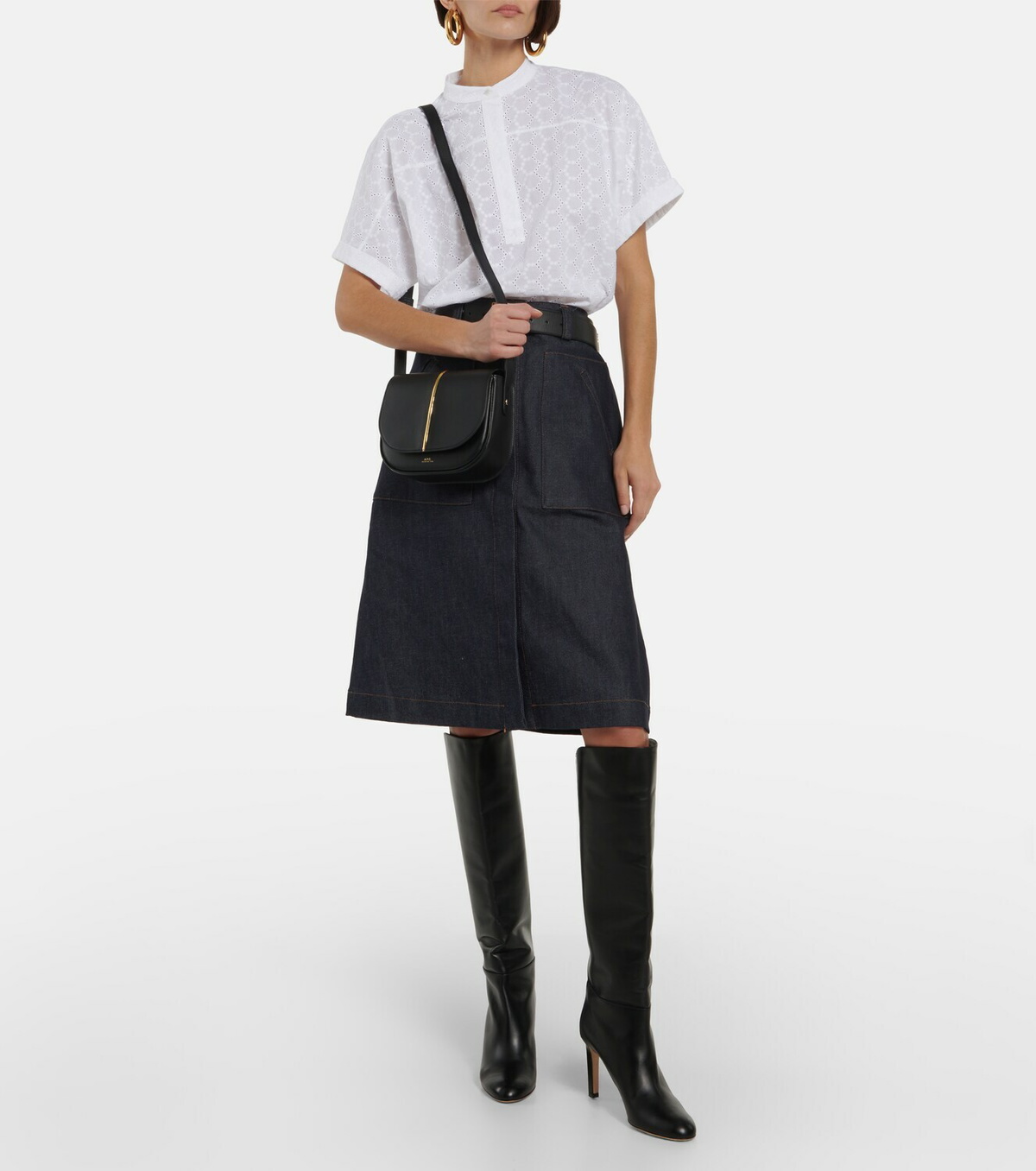 A.P.C. - Betty Medium leather crossbody bag