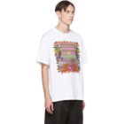 Neil Barrett White and Multicolor Artist T-Shirt