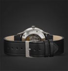 Junghans - Meister Automatic 38mm Stainless Steel and Leather Watch, Ref. No. 027/4051.00 - Black