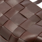 ST. Agni Women's Slim Woven Tote in Chocolate 