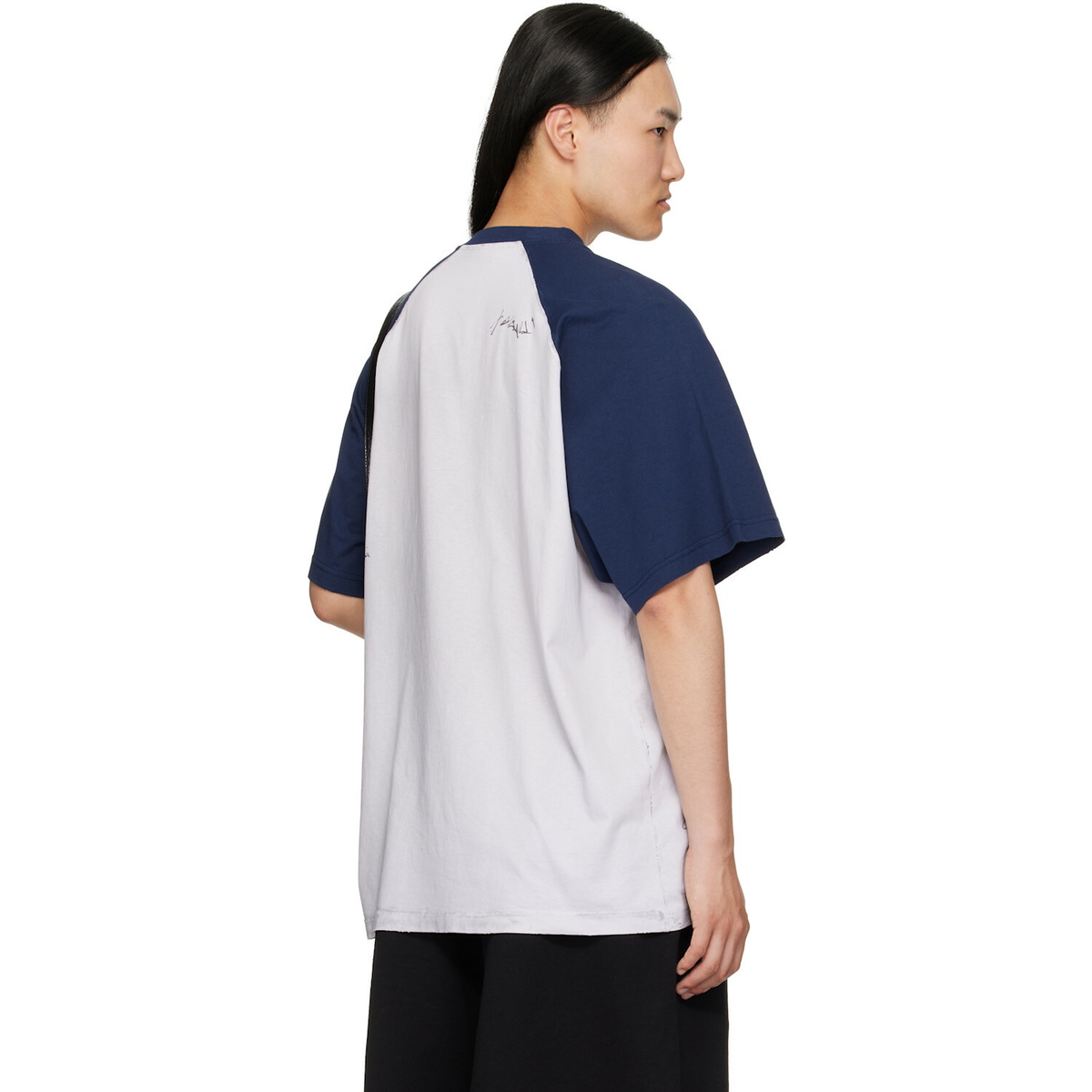 Balenciaga White Raglan Sleeves T-Shirt
