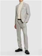 BRUNELLO CUCINELLI - Tartan Wool & Silk Suit