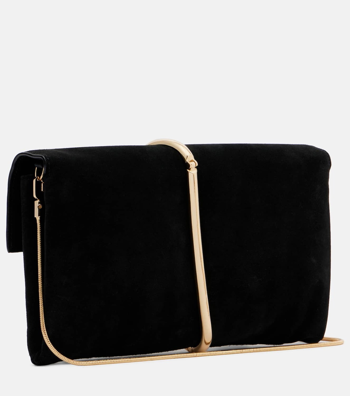Simkhai Amaya suede clutch