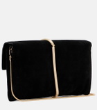 Simkhai Amaya suede clutch