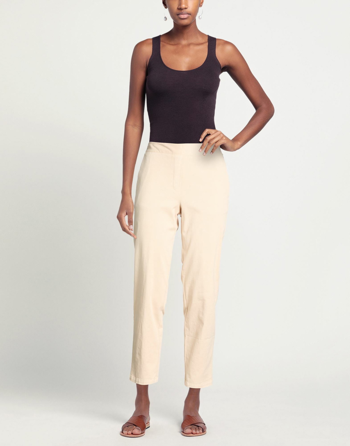 Alessia Santi Womens Pants in Beige