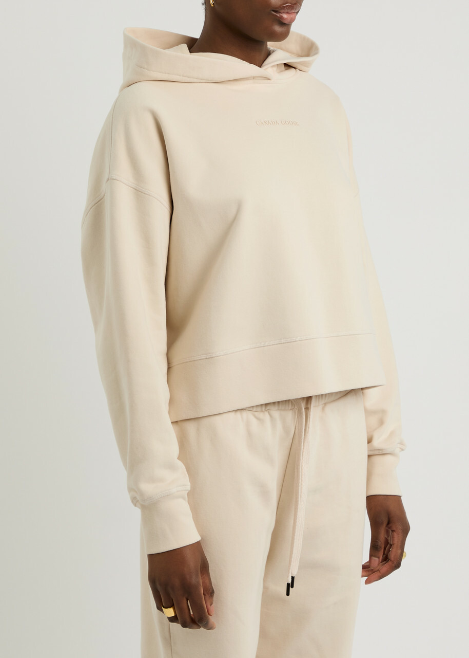 Canada Goose Muskoka Hooded Cotton Sweatshirt Cream