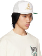 Rhude White Rosewood Cap