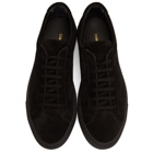 Common Projects Black Suede Achilles Low Sneakers