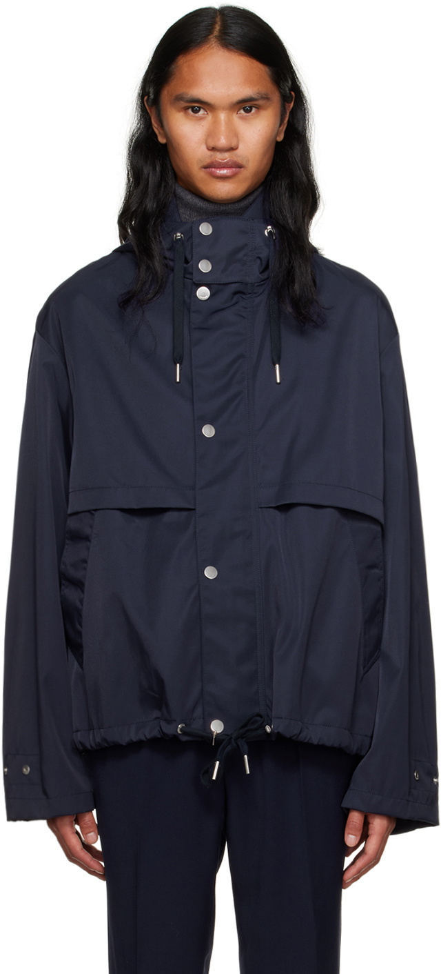 AMI Alexandre Mattiussi Navy Short Jacket