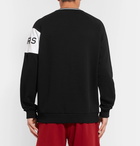 Givenchy - Logo-Embroidered Fleece-Back Cotton-Jersey Sweatshirt - Men - Black