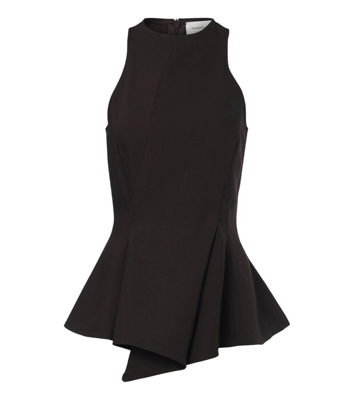 Photo: Magda Butrym Peplum wool top
