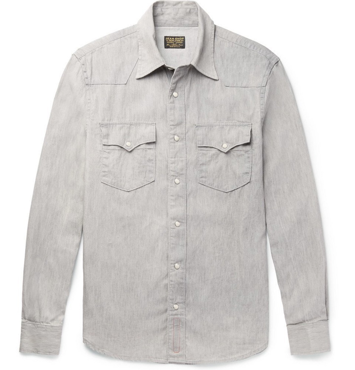 Photo: Kingsman - Jean Shop Statesman Selvedge Denim Shirt - Gray