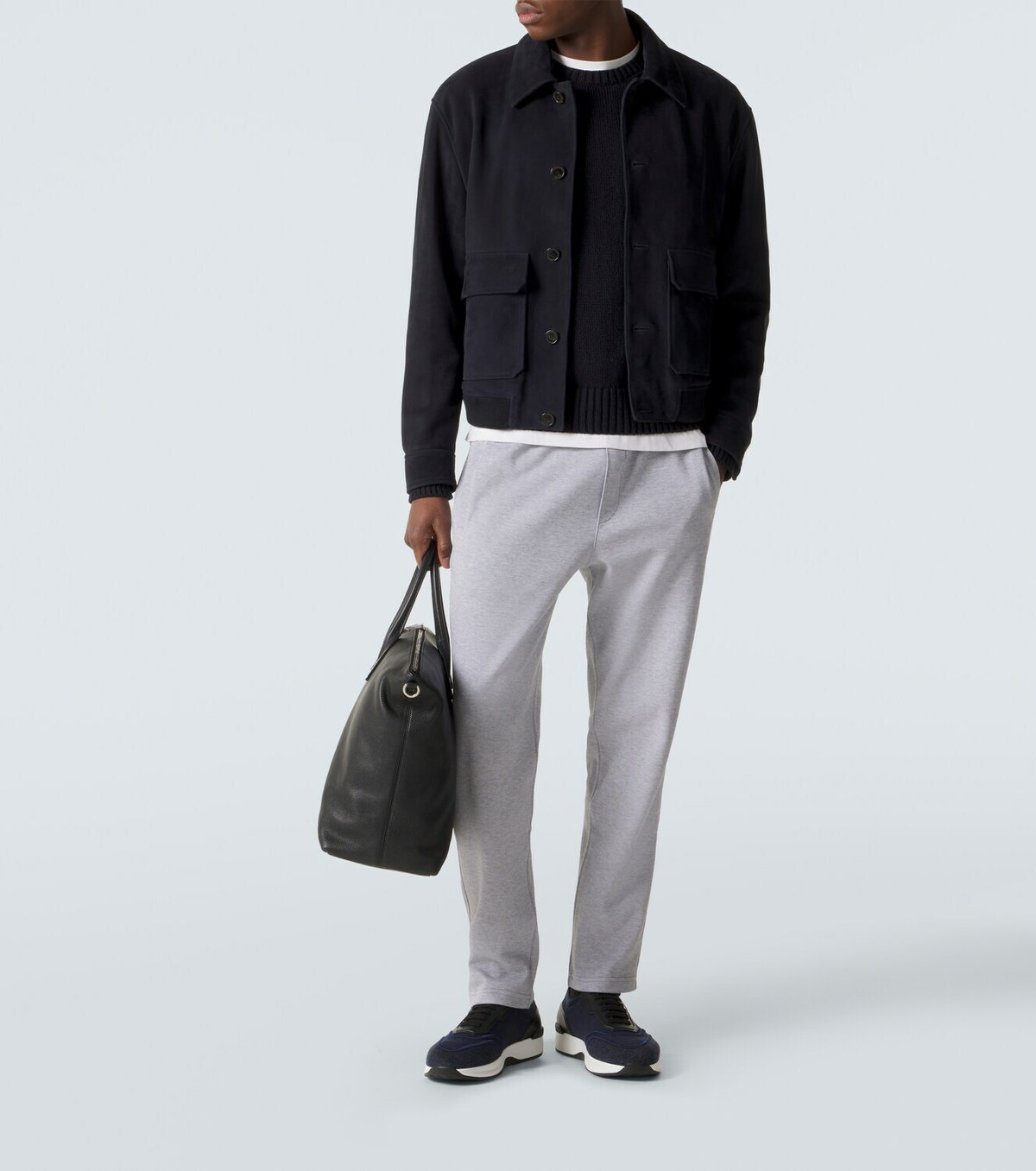 Brioni Cotton-blend jersey sweatpants